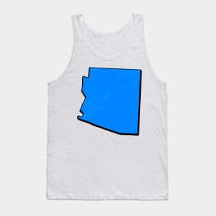 Bright Blue Arizona Outline Tank Top